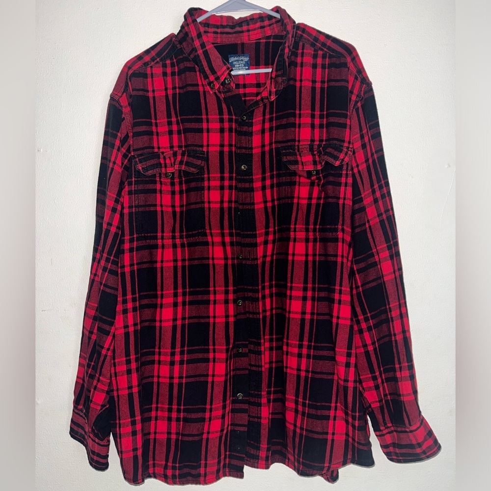 Faded Glory Men’s 2x Red and Black Flannel